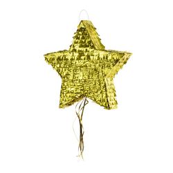 PIŇATA Hvězda zlatá 44x42x9cm