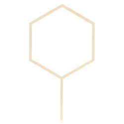 ZÁPICH dekorační dřevěný Hexagon 24cm