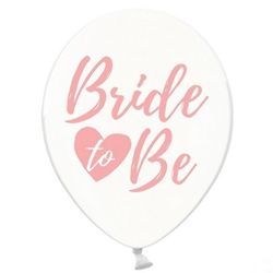 BALÓNKY s potiskem "Bride to be" 30cm 6ks