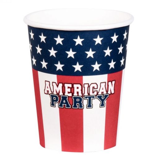 KELÍMKY papírové Americká party 250ml 6ks