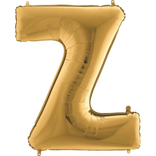 Balónek zlatý písmeno Z 102cm