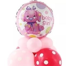 SET balónků Baby Girl Pejsek