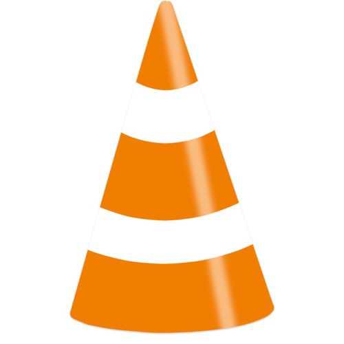 ČEPIČKY na party papírové Road  8ks