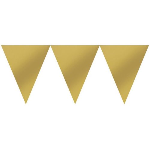 GIRLANDA vlaječková zlatá 17,7x457cm