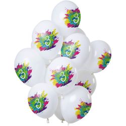 BALÓNKY latexové 3 roky 12 ks