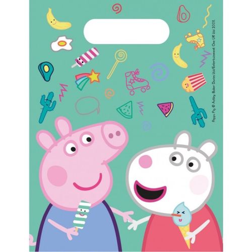 TAŠTIČKY plastové Prasátko Peppa 16x23cm 6ks