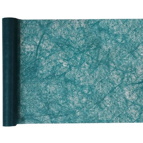 ŠERPA stolová netkaná textilie tmavě tyrkysová 30cmx5m