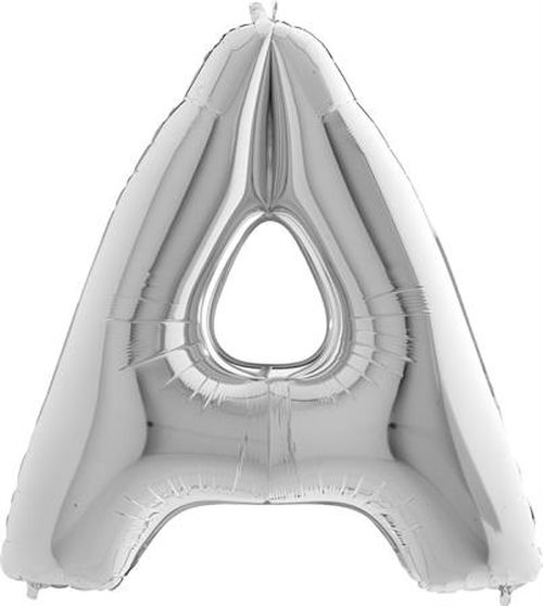 Balónek stříbrný písmeno A 102cm