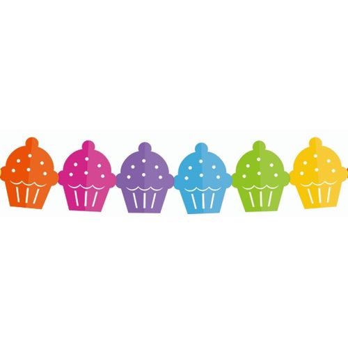 GIRLANDA barevná Cupcakes 360x15,1x18cm