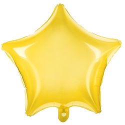 BALONEK fóliový hvězda žlutá 48cm