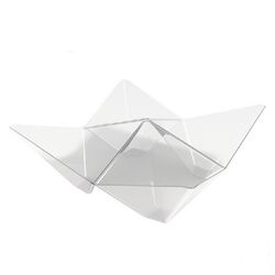 MISTIČKY na dezerty Origami transparentní 10x10cm 25ks