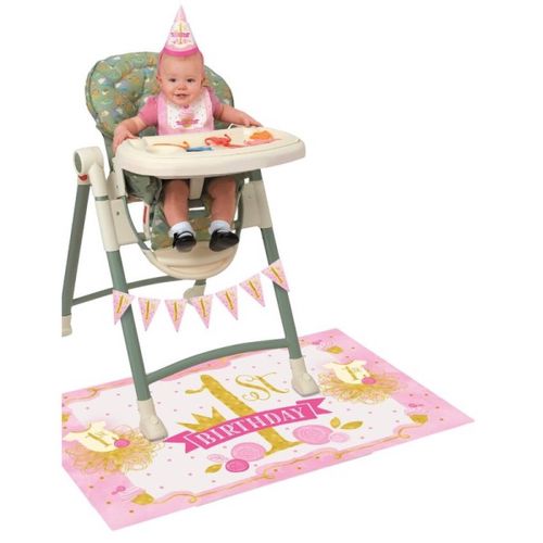 SET na židličku 1. narozeniny růžovozlatý