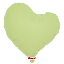 BALÓNEK fóliový Křivé srdce sv.zelené 35cm 5ks