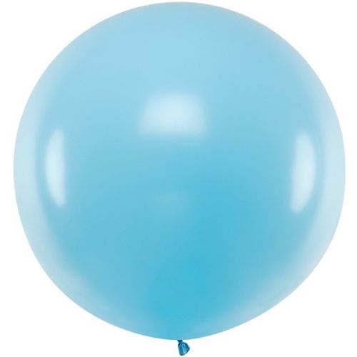 BALON JUMBO velký kulatý 1m  světle modrý