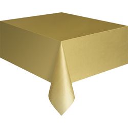 UBRUS z jemného plastu 137x 274 cm Gold