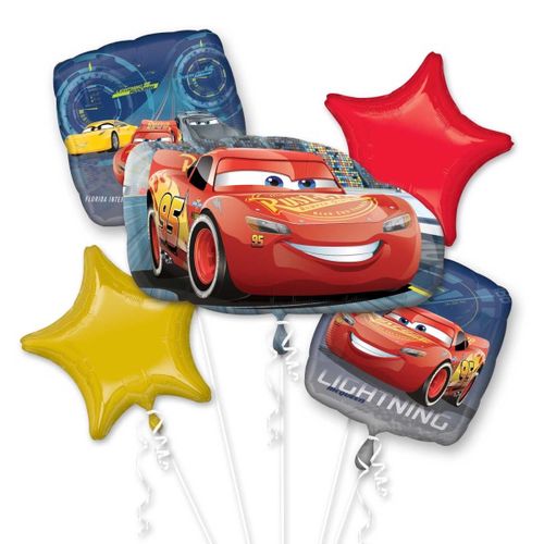 BALONKY BUKET foliové Cars3 5ks