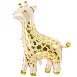 BALÓNEK fóliový Žirafa zlatá 80x102cm