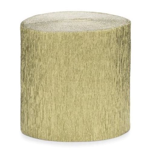 SERPENTÝNA krepová zlatá 5cm/10m