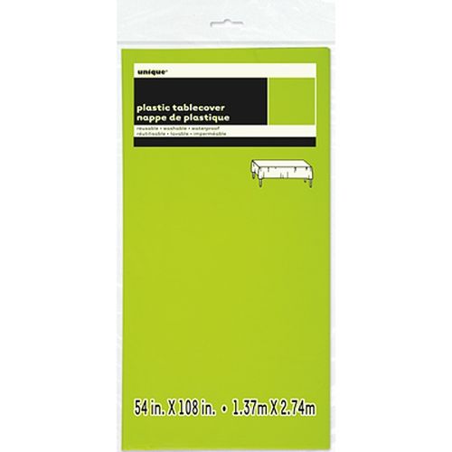 UBRUS z jemného plastu 137x 274 cm  neon green