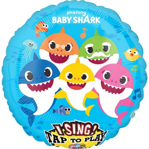 BALÓNEK fóliový zpívající Baby Shark 71cm