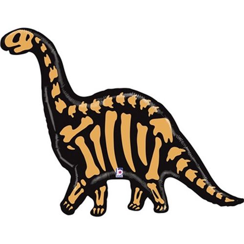 BALÓNEK fóliový Brontosaurus kostra 127cm