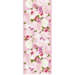 ŠERPA stolová růžová Květy 30cmx5m