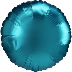 BALÓNEK fóliový Kruh saténový modrý 43cm