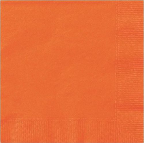 UBROUSKY papírové banketové oranžové 25x25cm 20ks