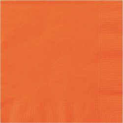 UBROUSKY papírové banketové oranžové 25x25cm 20ks