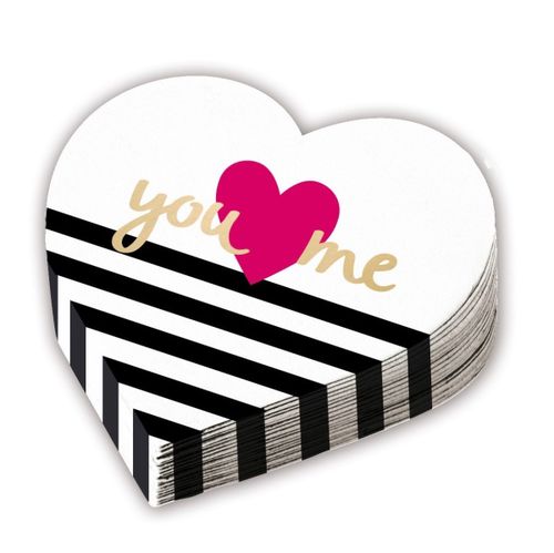 UBROUSKY ve tvaru srdce 32cm 12ks