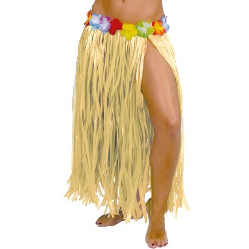 SUKNĚ havajská třásňová zlatá 75cm