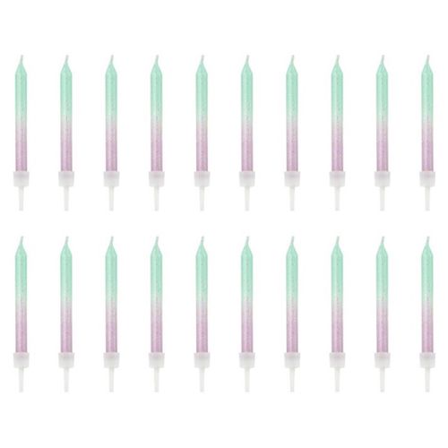 SVÍČKY narozeninové Ombre 6cm 20ks