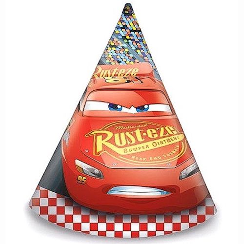 ČEPIČKY papírové "Cars 3" 6ks